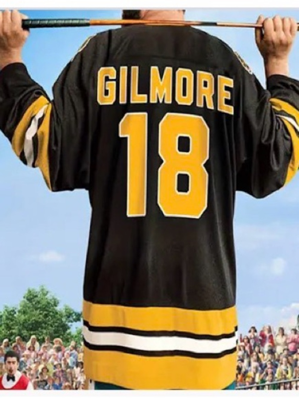 NWOT Black & Gold 'GILMORE 18' Hockey Jersey